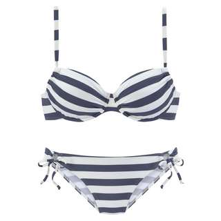 VENICE BEACH Bügel-Bikini Bikini Set Damen marine-weiß
