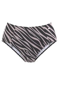 Lascana Highwaist-Bikini-Hose Bikini Hose Damen - schwarz-bedruckt