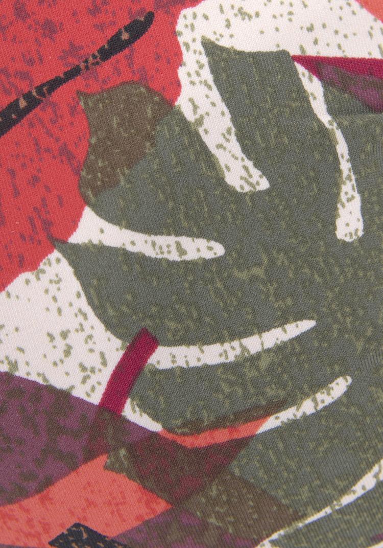 Lascana Lascana Push-Up-Bikini-Top Bikini Oberteil Damen - rot bedruckt - 1 | SportScheck