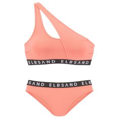 ELBSAND Bustier-Bikini Bikini Set Damen lachs