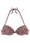 Lascana Push-Up-Bikini-Top Bikini Oberteil Damen - bordeaux