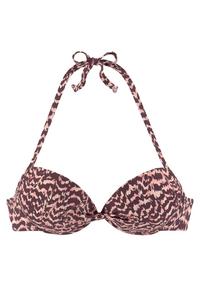 Lascana Push-Up-Bikini-Top Bikini Oberteil Damen - bordeaux