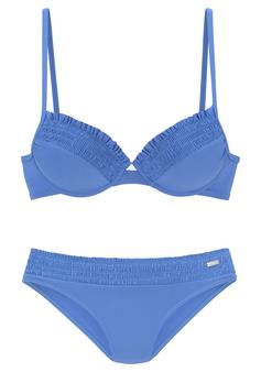 Buffalo Bügel-Bikini Bikini Set Damen jeansblau