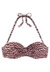 Lascana B&uuml;gel-Bandeau-Bikini-Top Bikini Oberteil Damen - bordeaux
