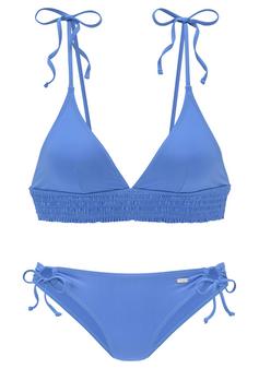 Buffalo Triangel-Bikini Bikini Set Damen jeansblau