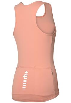 Rückansicht von RH+ Elite Evo W Top Fahrradtrikot Damen Peach/Rainbow Black