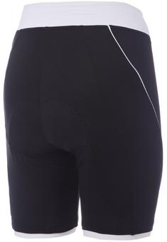 Rückansicht von RH+ Pista W Short Fahrradtights Damen black/white