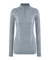 Falke Longsleeve Zip Funktionsshirt Damen - grey-heather (3757)