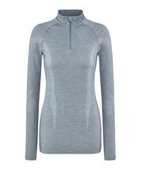 Falke Longsleeve Zip Funktionsshirt Damen - grey-heather (3757)