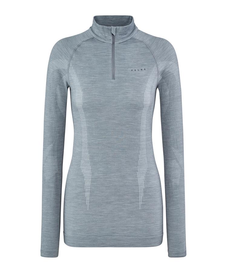 Falke Falke Longsleeve Zip Funktionsshirt Damen - grey-heather (3757) - 0 | SportScheck