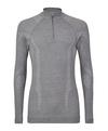 Falke Longsleeve Zip Funktionsshirt Herren - grey-heather (3757)