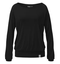 YOGISTAR Longshirt Damen - schwarz