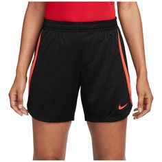 Nike Dri-FIT Strike Fußballshorts Damen schwarz / neonrot