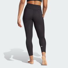 Rückansicht von adidas Yoga Essentials 7/8-Leggings Tights Damen Black