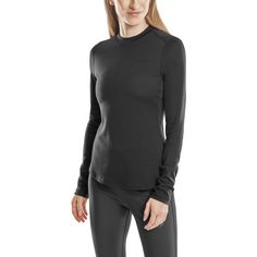 Rückansicht von CEP Merino Cold Weather Shirt Longsleeve Laufshirt Damen black