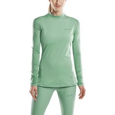 Rückansicht von CEP Cold Weather Shirt Longsleeve Laufshirt Damen green