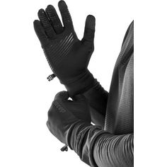 Rückansicht von CEP Cold Weather Merino Gloves Laufhandschuhe black