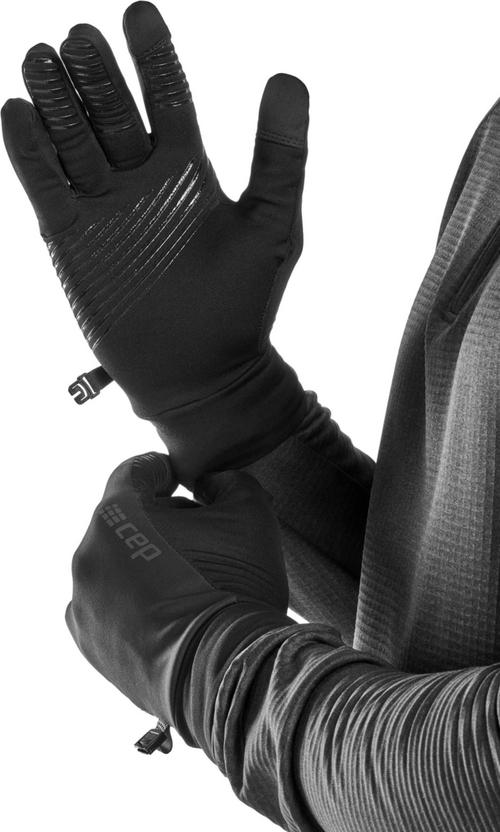 Rückansicht von CEP Cold Weather Merino Gloves Laufhandschuhe black