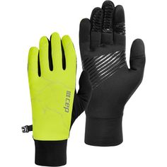 CEP Reflective Gloves Laufhandschuhe black/neon yellow