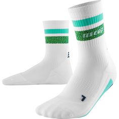 CEP Miami Vibes Running Compression Socks Laufsocken Herren white/green&aqua