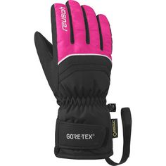 Rückansicht von Reusch GORE-TEX Tommy GORE-TEX Junior Skihandschuhe 720 black / pink glo