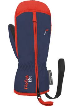 Rückansicht von Reusch Ben Mitten Outdoorhandschuhe Kinder 4939 dress blue/cherry tomat