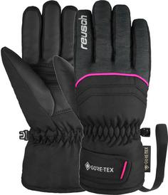 Reusch GORE-TEX Teddy GORE-TEX Skihandschuhe Kinder 7771 blck/blck melang/pink glo