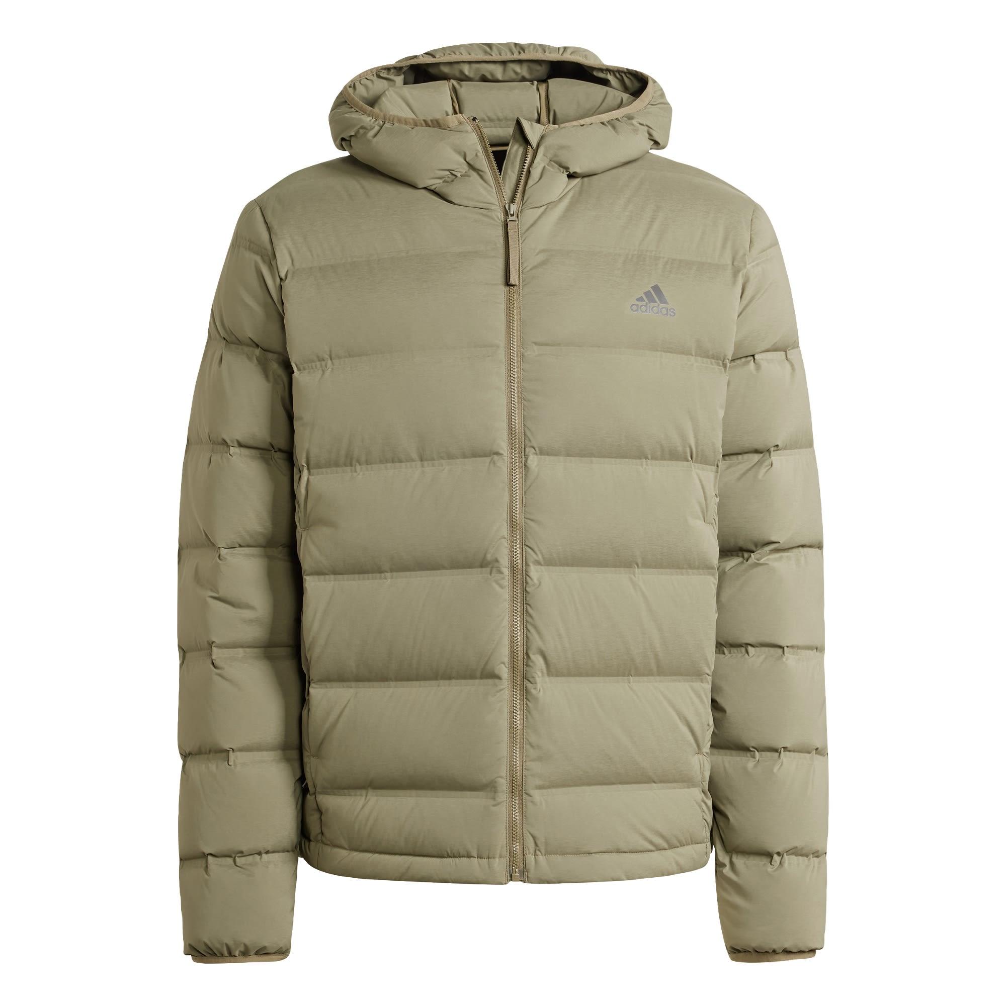 Adidas Helionic Stretch Hooded Daunenjacke Funktionsjacke Herren Olive Strata im Online Shop von SportScheck kaufen