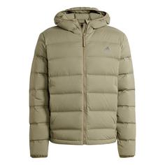 adidas Helionic Stretch Hooded Daunenjacke Funktionsjacke Herren Olive Strata