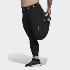 Rückansicht von adidas Techfit 7/8-Leggings – Große Größen Leggings Damen Black