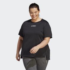 Rückansicht von adidas TERREX Multi T-Shirt – Große Größen T-Shirt Damen Black