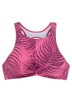 LASCANA Active Crop-Bikini-Top Bikini Oberteil Damen bordeaux
