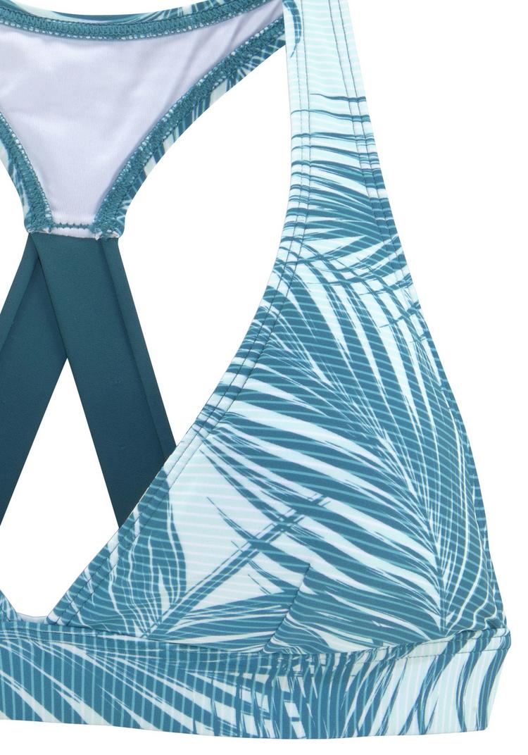 LASCANA Active LASCANA Active Triangel-Bikini-Top Bikini Oberteil Damen - petrol bedruckt - 0 | SportScheck