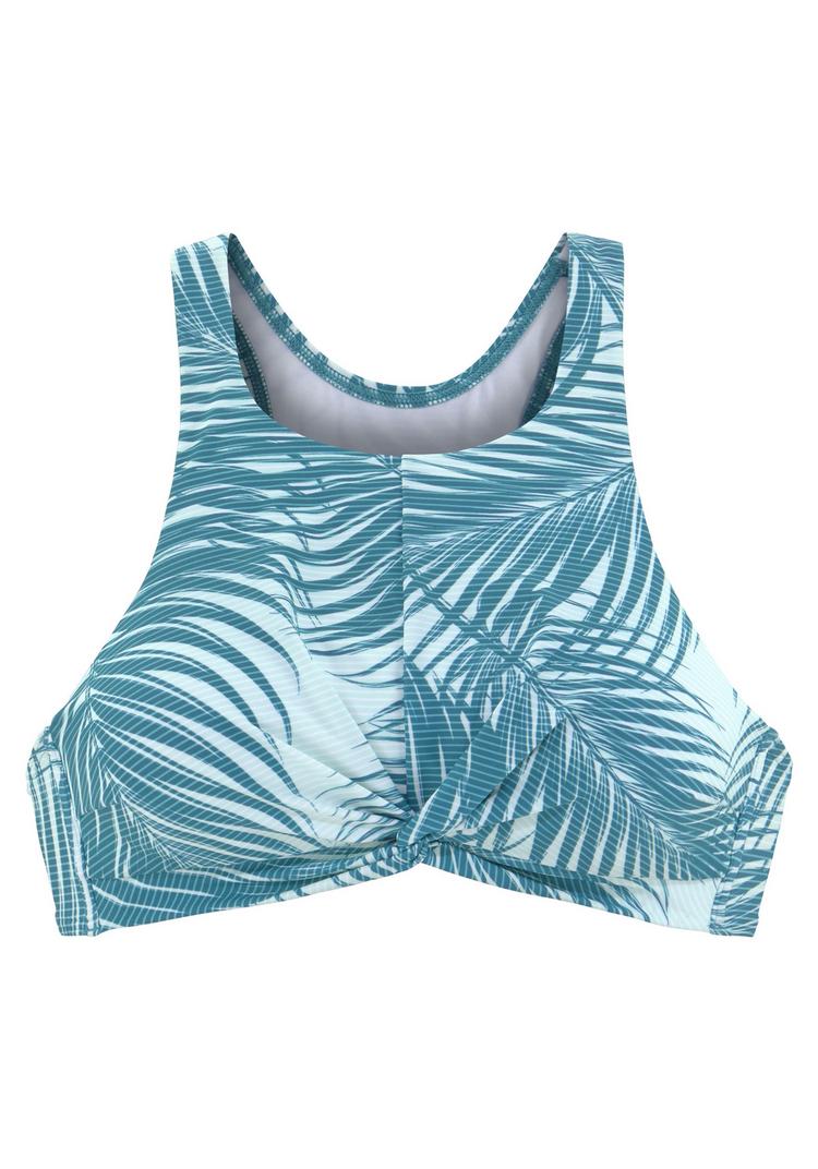 LASCANA Active LASCANA Active Crop-Bikini-Top Bikini Oberteil Damen - petrol bedruckt - 0 | SportScheck