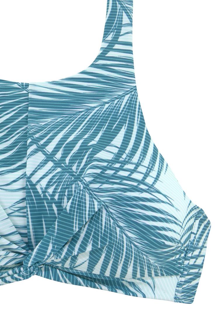 LASCANA Active LASCANA Active Crop-Bikini-Top Bikini Oberteil Damen - petrol bedruckt - 1 | SportScheck