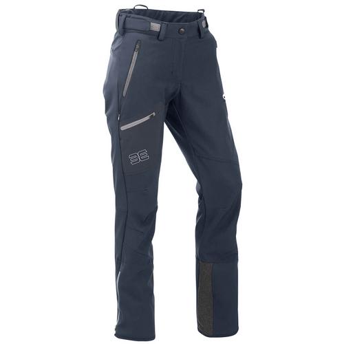 Rückansicht von Maul Sport Berghütte Softshell Softshellhose Damen Blau