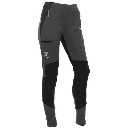 Rückansicht von Maul Sport Mayrhofen Softshellhose Damen Dunkelgrau