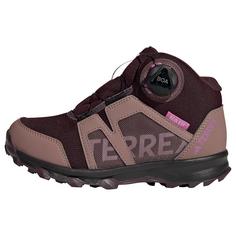 adidas Terrex BOA Mid RAIN.RDY Wanderschuh Winterschuhe Kinder Shadow Maroon / Matt Purple Met. / Wonder Red