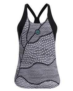 BIDI BADU Pure Wild Tank Tennisshirt Damen Oliv