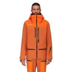 Rückansicht von Mammut GORE-TEX Eiger Free Pro Hooded Hardshelljacke Herren solar dust-arumita