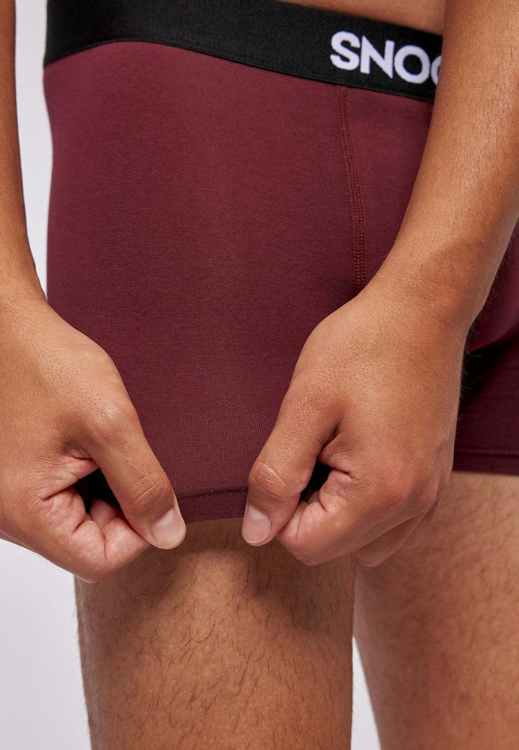 Snocks Snocks Boxershorts aus Bio-Baumwolle Unterhose Herren - Mix (Rot/Olive/Blau) - 4 | SportScheck