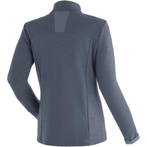 Rückansicht von Maier Sports Skutvik Softshelljacke Damen Rauchblau