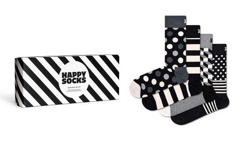 Rückansicht von Happy Socks Socken Freizeitsocken Classic Black & White 2