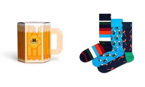 Rückansicht von Happy Socks Socken Freizeitsocken Wurst And Beer