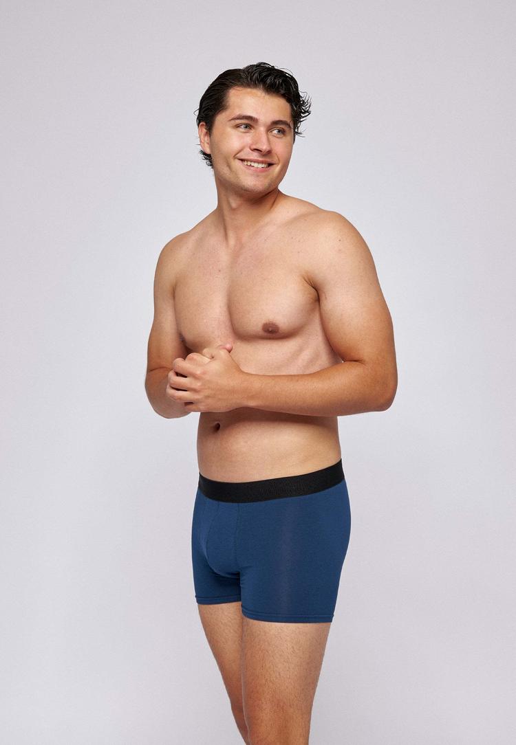Snocks Snocks Boxershorts ohne Logo aus Bio-Baumwolle Unterhose Herren - blau - 1 | SportScheck