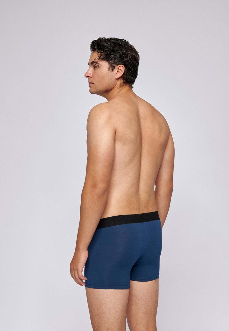 Snocks Snocks Boxershorts ohne Logo aus Bio-Baumwolle Unterhose Herren - blau - 2 | SportScheck