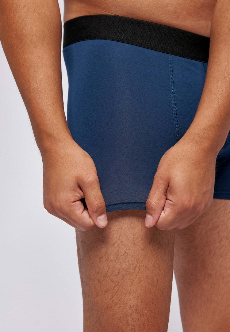 Snocks Snocks Boxershorts ohne Logo aus Bio-Baumwolle Unterhose Herren - blau - 5 | SportScheck