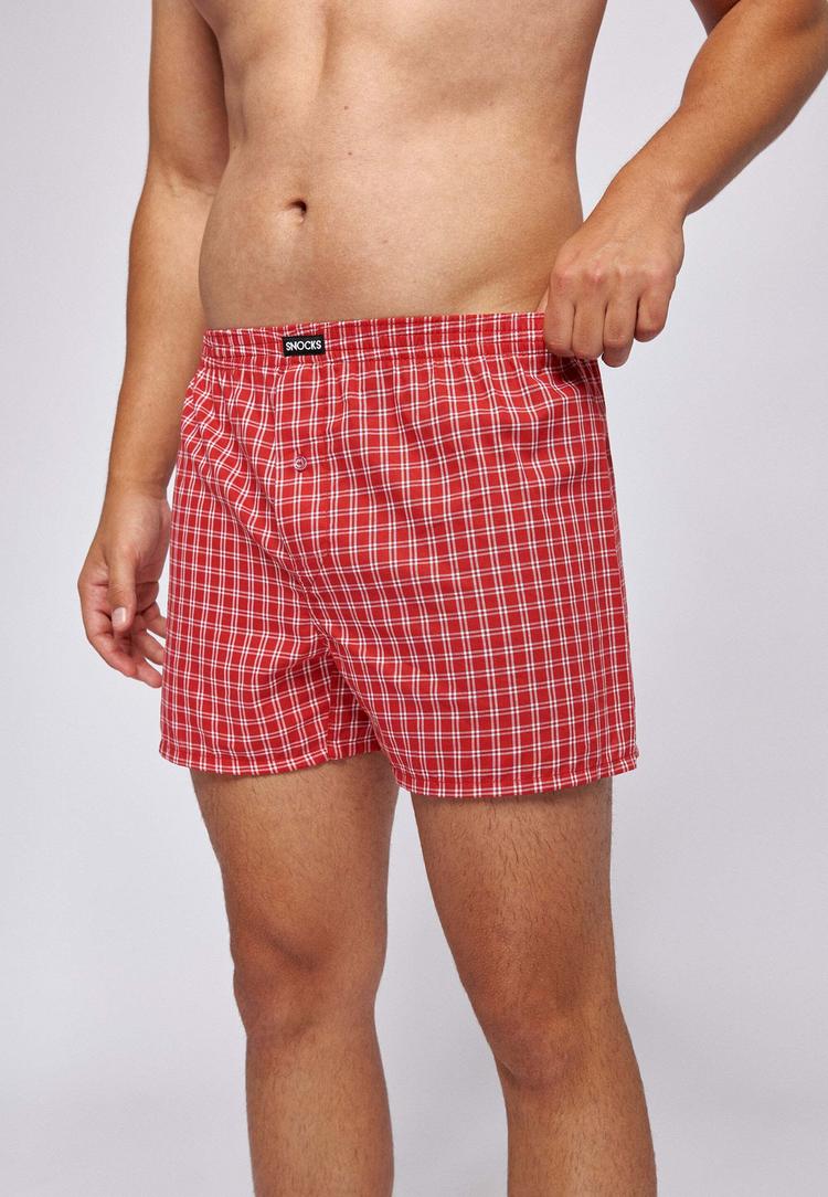 Snocks Snocks Unterhose Herren - Small Check - 3 | SportScheck