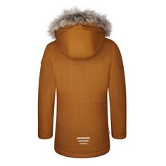 Rückansicht von Trollkids Oslo XT Winterjacke Kinder Karamell-Braun/Lachsrosa