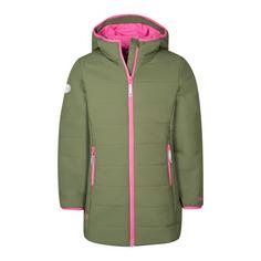 Trollkids Stavanger Winterjacke Kinder Dunkle Olive/Hellmagenta